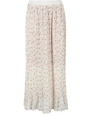 Semicouture Maxi Skirts - Natural
