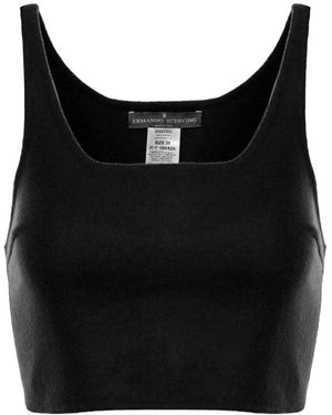 Ermanno Scervino Sleeveless Tops - Black