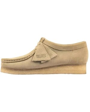 Clarks Schoenen ,Leer Wallabee Maple Suede - Naturel