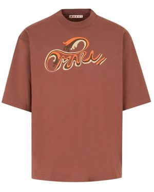Marni T-Shirts - Brown