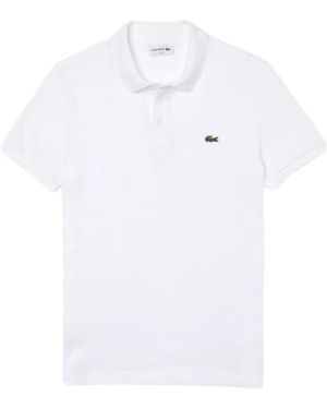 Lacoste Polo Slim Korte Mouw Piqué - Wit