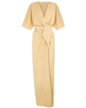 Cortana Kleedjes ,Katoen Ryo Wrap Dress - Metallic