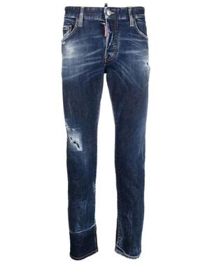 DSquared² Jeans ,Blauw ,Denim Stijlvolle Denim Jeansbroek
