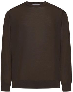 D4.0 Round-Neck Knitwear - Brown