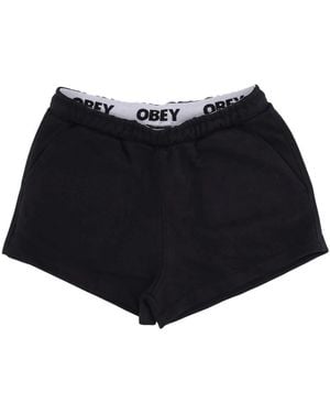 Obey Short Shorts - Black