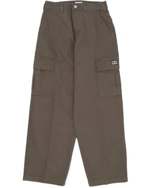 Obey Wide Trousers - Grey