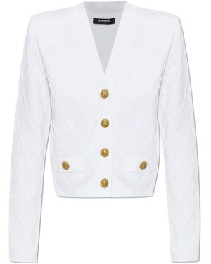 Balmain Cardigans - Blanco