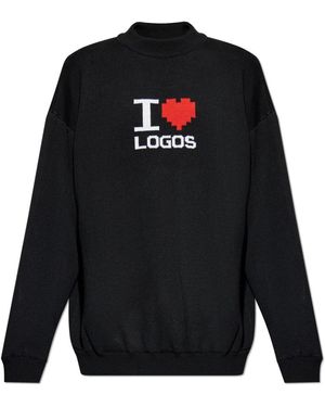 Vetements Round-Neck Knitwear - Blu