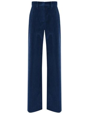 Weekend by Maxmara Straight Trousers - Blauw