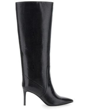 Jeffrey Campbell Schwarze Eidechsenstiefel