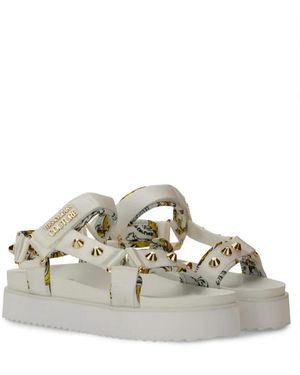 Versace Jeans Couture Flat Sandals - Bianco