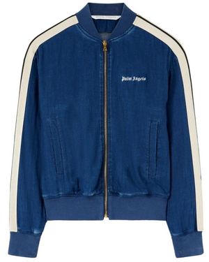 Palm Angels Blauw Chambray Bomberjack