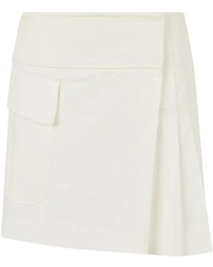 Alberta Ferretti Short Skirts - White