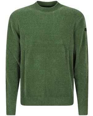 Rrd Truien & Vesten ,Groen ,Velvet Round Knit