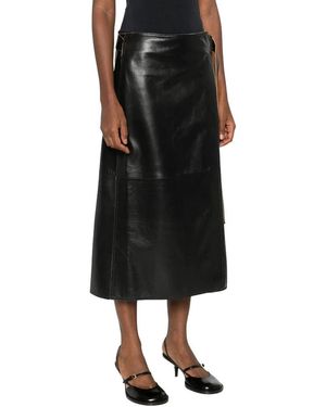 Calvin Klein Leather Skirts - Zwart