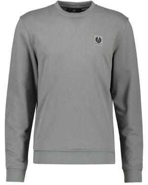 Belstaff Hoodies & Sweatvesten ,Grijs ,Katoen Sweatshirt