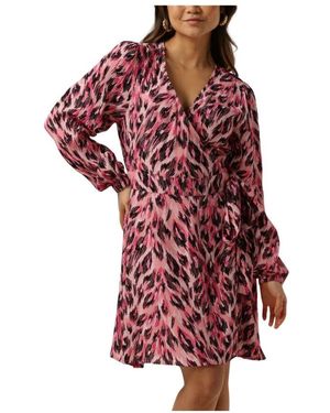Silvian Heach Wickelkleid Rosa Mini-Kleid - Rot