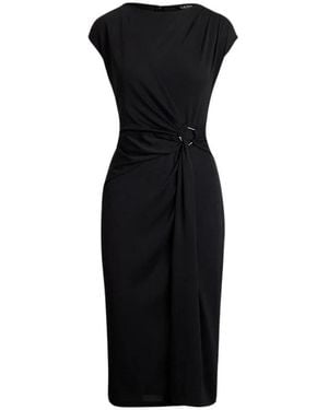 Ralph Lauren Fabiana Kleid Mit Ellbogenärmeln - Schwarz