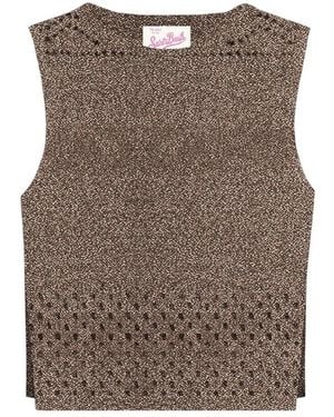 MC2 Saint Barth Sleeveless Tops - Brown