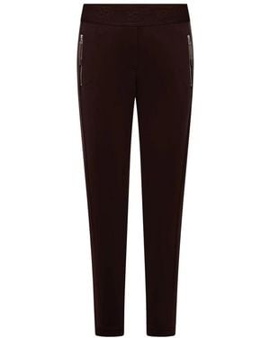 RAFFAELLO ROSSI Slim-Fit Trousers - Marrón
