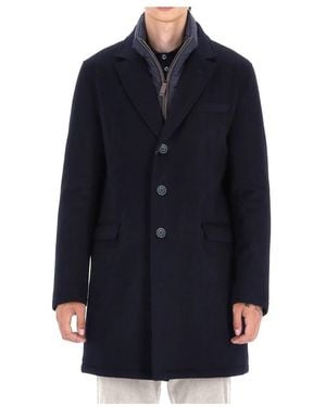 Herno Single-Breasted Coats - Blu