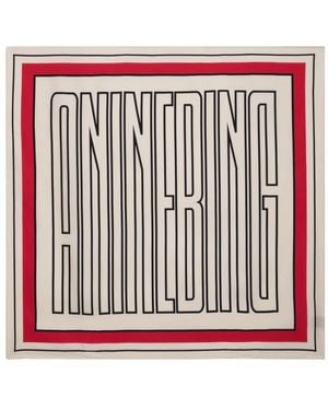 Anine Bing Silky Scarves - Rosso