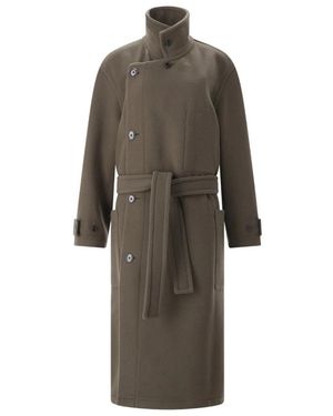 Lemaire Belted Coats - Marrón