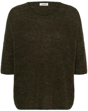 Soaked In Luxury Round-Neck Knitwear - Verde