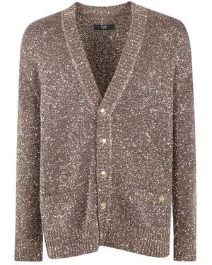 Amiri Ma Crochet Cardigan - Bruin