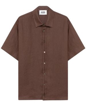 Alpha Studio Short Sleeve Shirts - Braun