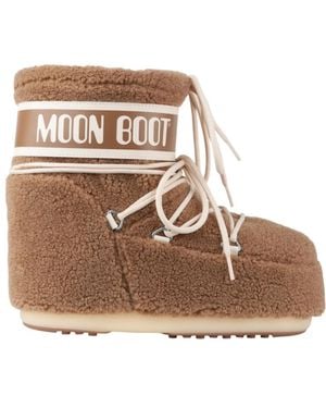 Moon Boot Icon Low Fleece Boots - Braun