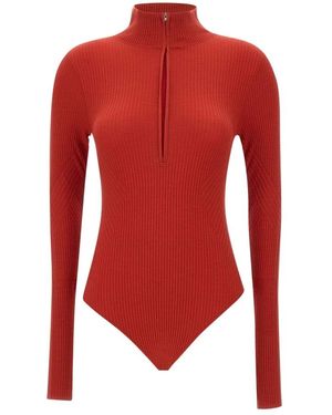 Perfect Moment Fitness ,Rood ,Wol Stardust Bodysuit