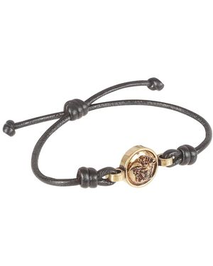 Versace Medusa Leren Armband - Metallic