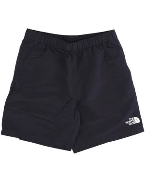 The North Face Zwarte Zwemshorts Met Zakken - Blauw