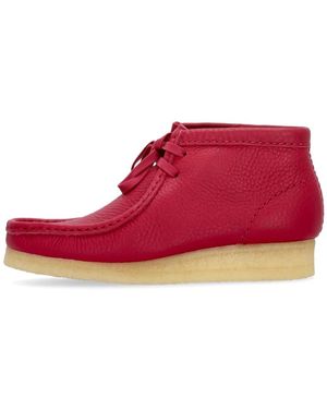 Clarks Lace-Up Boots - Rosso