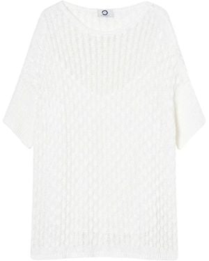 Marina Rinaldi Round-Neck Knitwear - Blanc