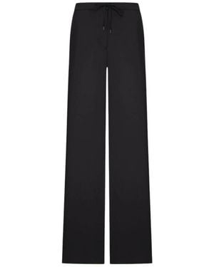 Max Mara Broeken ,Zwart ,Wol Crisma Wijde Broek