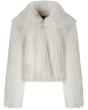 Pinko Faux Fur & Shearling Jackets - White