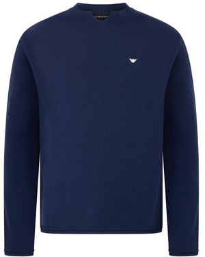 Emporio Armani Round-Neck Knitwear - Blue