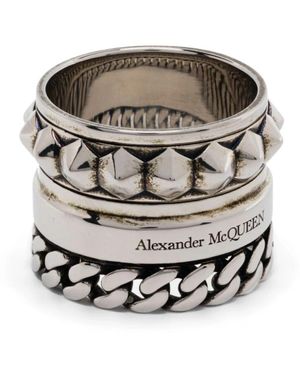 McQueen Rings - Metallic