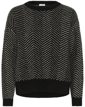 Kaffe Round-Neck Knitwear - Zwart