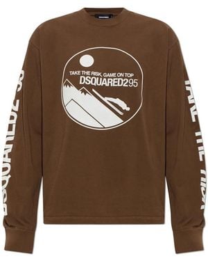 DSquared² Long Sleeve Tops - Marrón