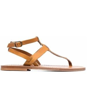 K. Jacques Kepri Flache Sandalen - Braun