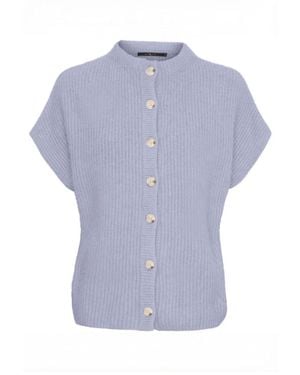 Btfcph Kurzärmliger Oversized Cardigan - Blau