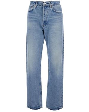 Agolde Bleached Gerades Jeans - Blau