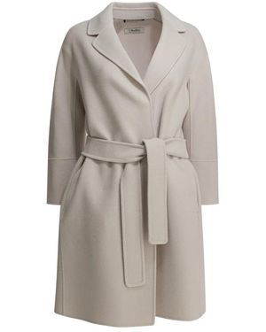 Max Mara Belted Coats - Gris