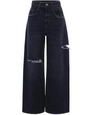 ICON DENIM Poppy Wide Leg Jeans - Blau