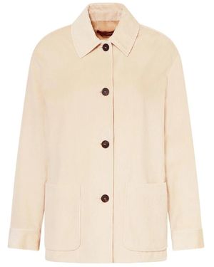 Max Mara Jassen ,Katoen Corduroy Jacket - Naturel