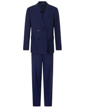 Brooks Brothers Double Breasted Suits - Blue