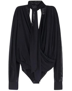 Amazuìn Tops ,Zwart ,Tule T-Shirts En Poloshirts